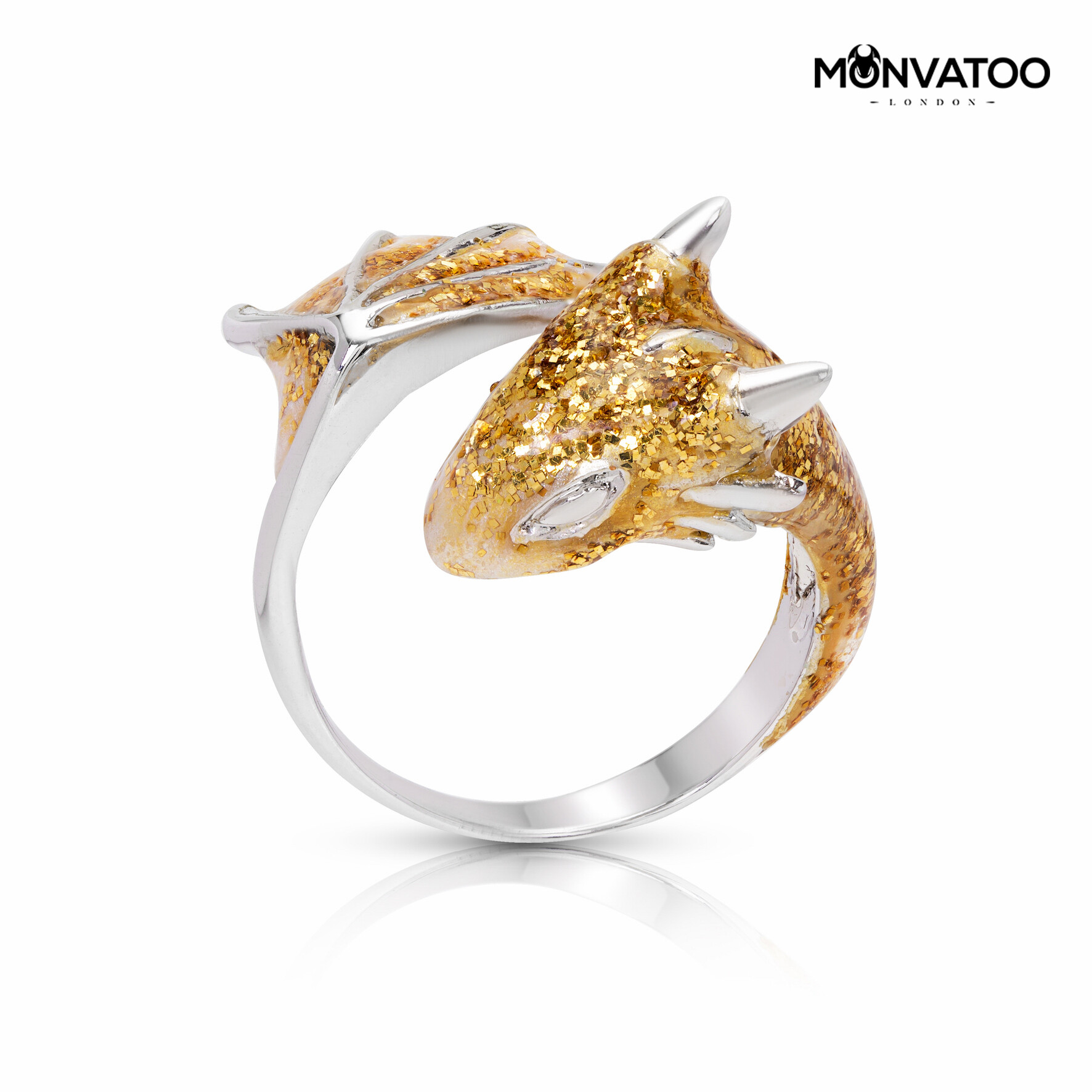 Baby Moonlit Dragon Ring - Monvatoo London